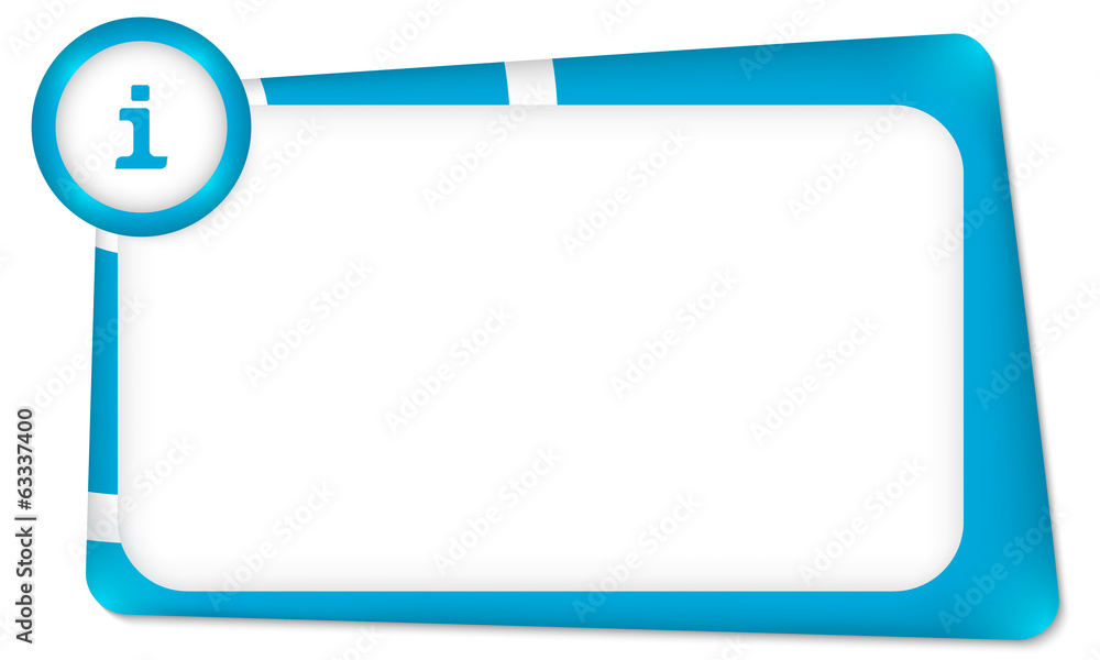vector frame for any text with info icon vector frame for any text with info icon