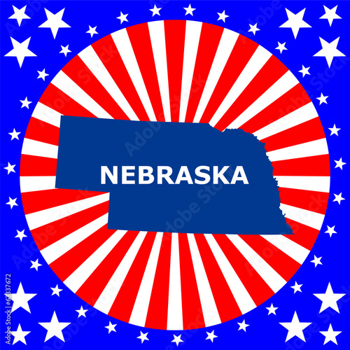 map of the U.S. state of Nebraska