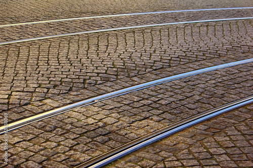 Tram Rail, Lisbon, Portugal photo