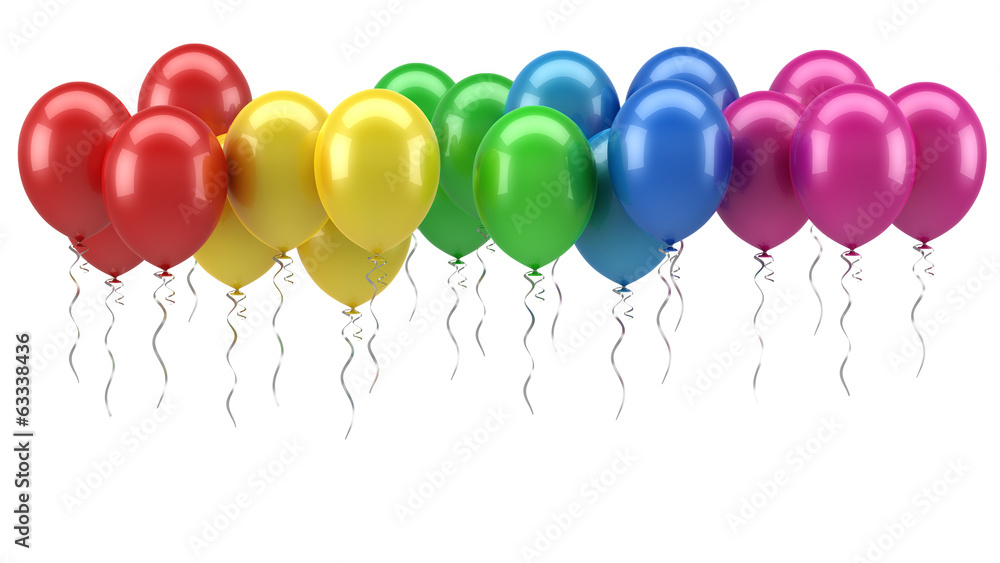 Helium Balloons - obrazy, fototapety, plakaty 