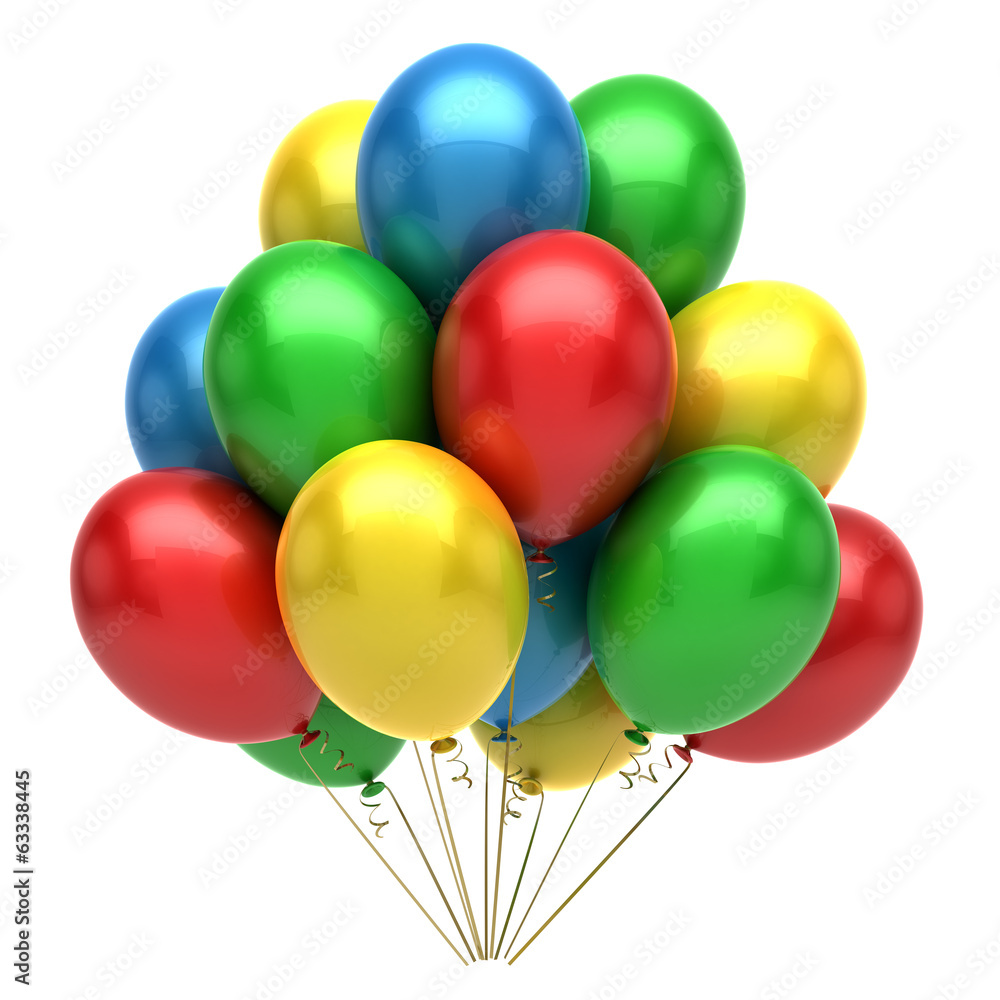 Colorful Balloons - obrazy, fototapety, plakaty 