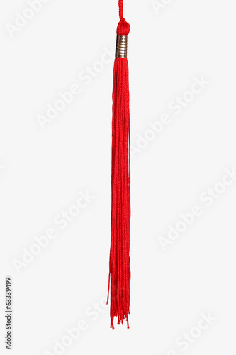 Red tassel isolated