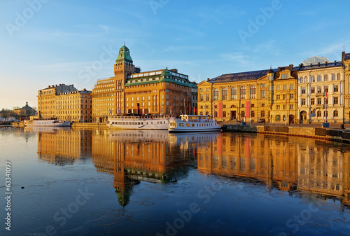 Scenic Stockholm waterfront...
