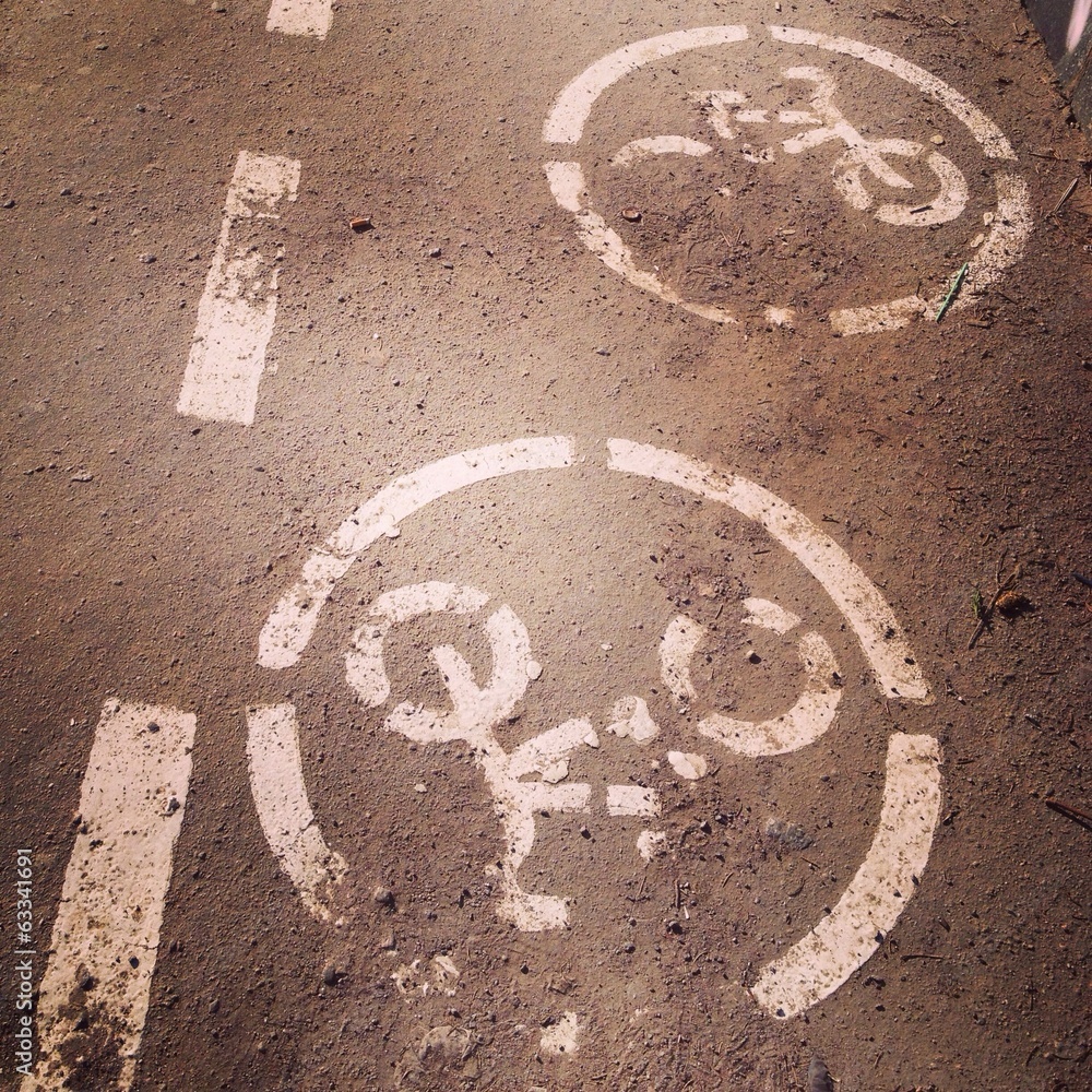 Fototapeta premium bicycle sign