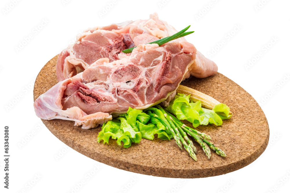 Raw lamb
