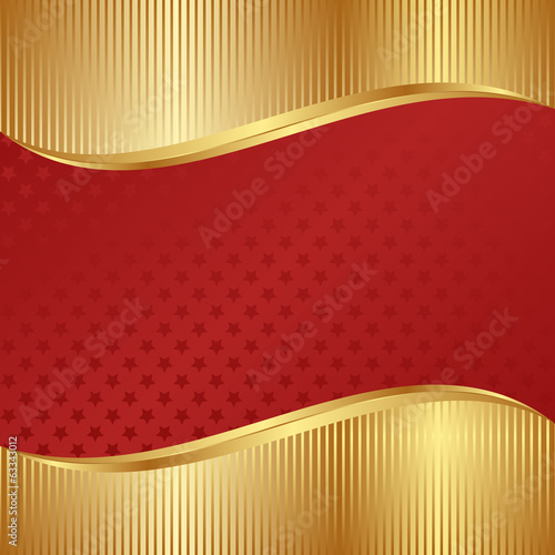 red and gold background