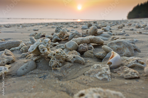 phuket evening light on the beach clear sky photo