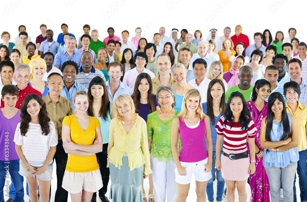 Large Group of Multiethnic People