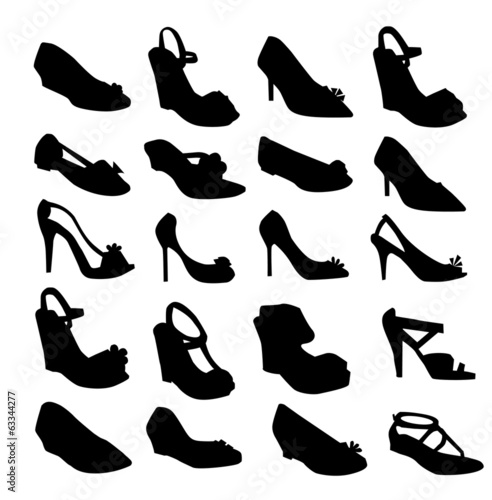 Fashion shoes for woman-vector