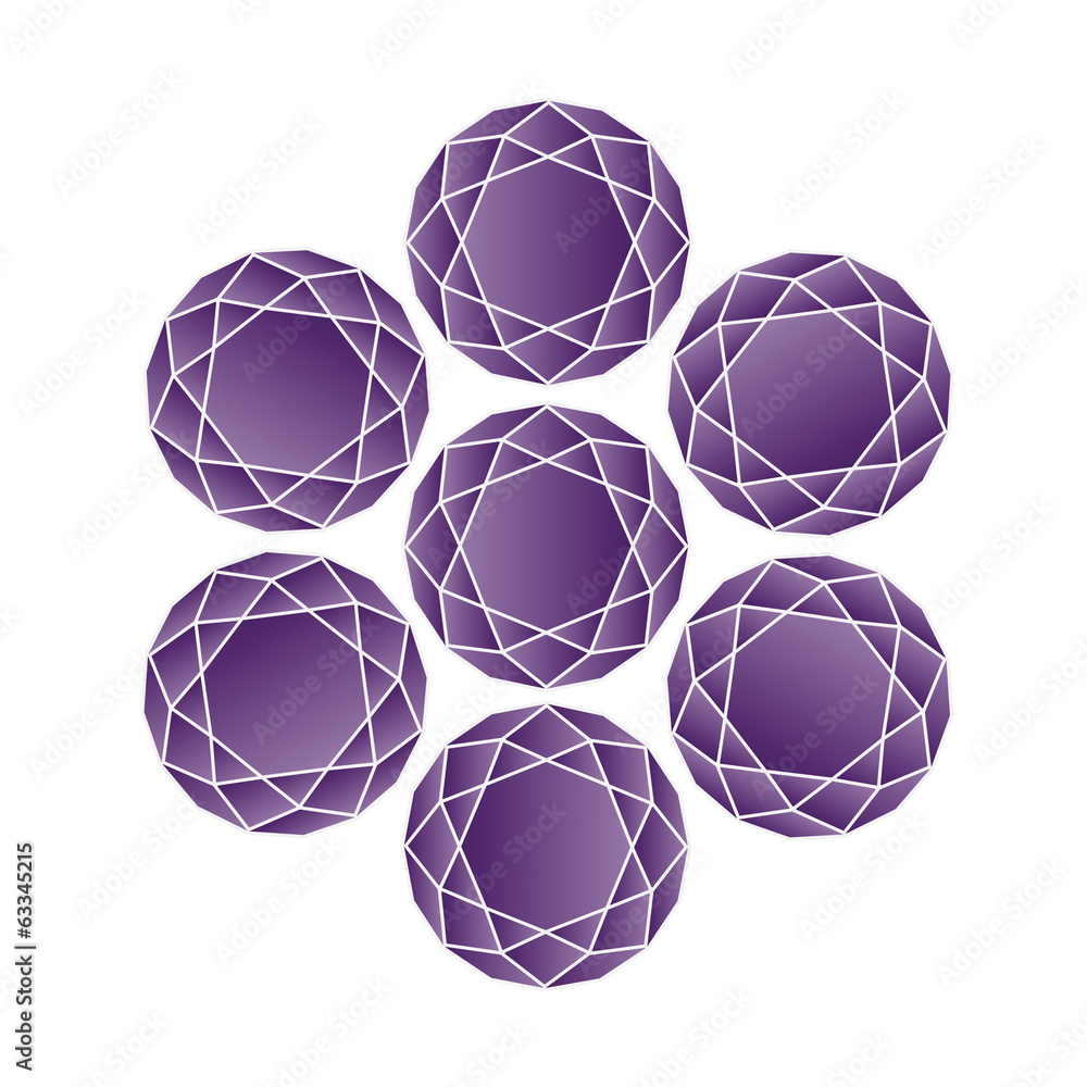 amethyst - vector gemstone illustration amethyst - vector gemstone illustration