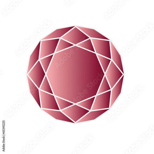 Ruby Red vector