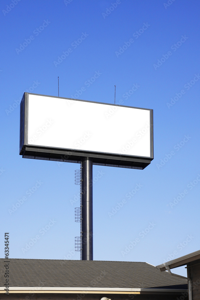 Blank billboard with space for your advertisement Blank billboard with space for your advertisement