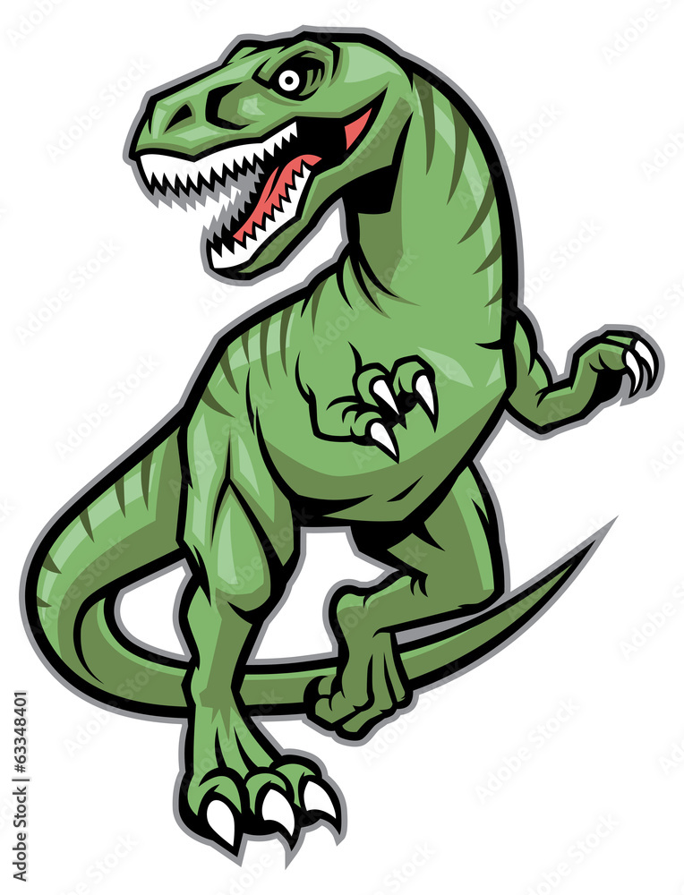 Raptor dinosaur mascot Raptor dinosaur mascot
