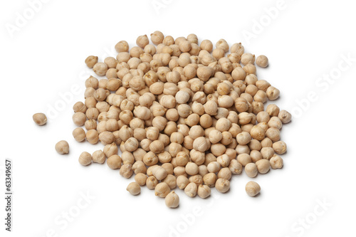 Heap of dried chickpeas