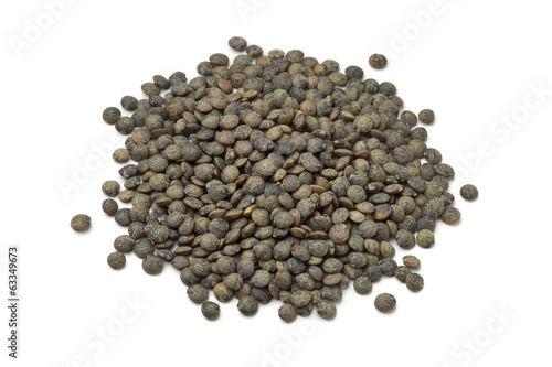 Heap of du Puy lentils photo