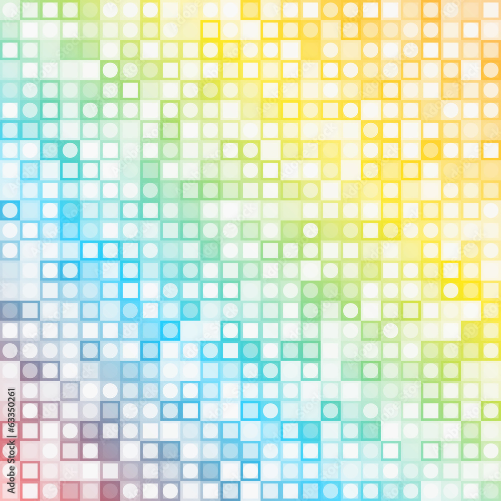 Abstract square pixel mosaic background