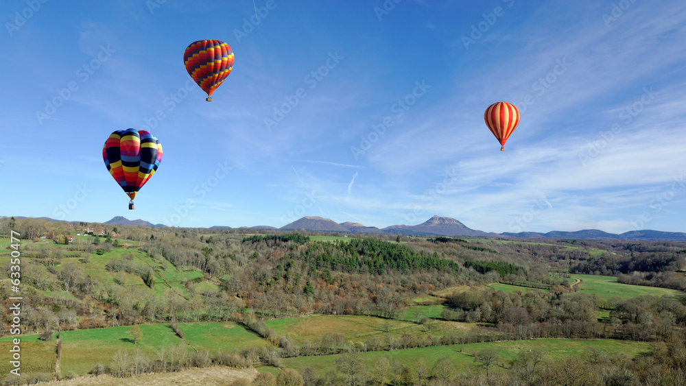 Obraz premium Mongolfières