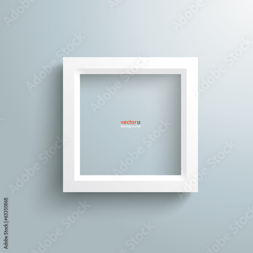 White Frame Silver Background