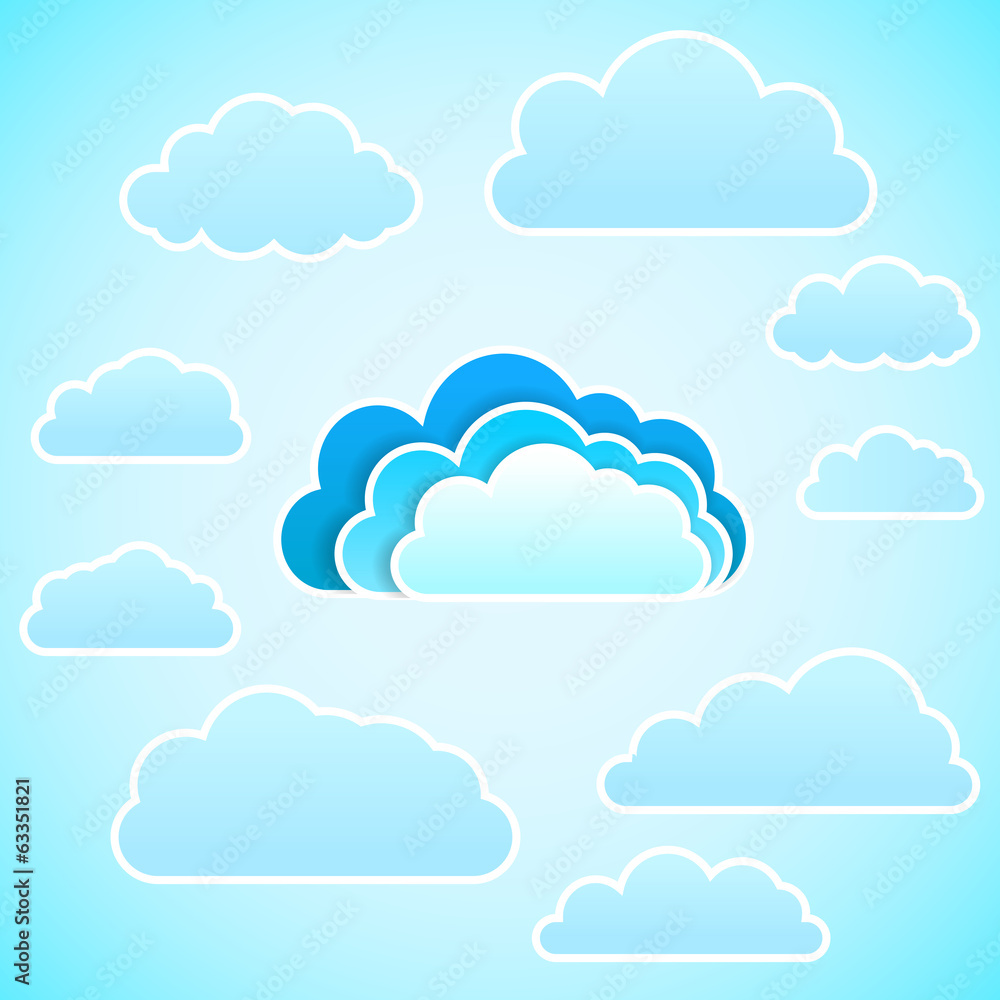Cloud icon. Vector illustration Cloud icon. Vector illustration