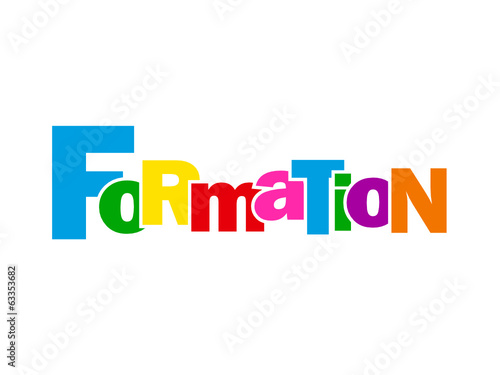 Mosaïque de Lettres "FORMATION" (études diplômes cv éducation)
