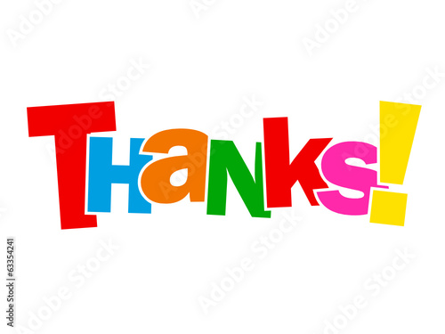 "THANKS" Card (thank you very much greetings gratitude pleasure)
