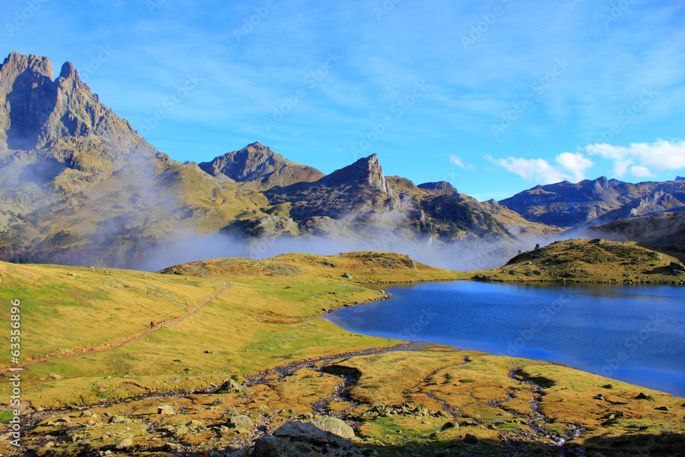 Mountain lake in Pyrenees