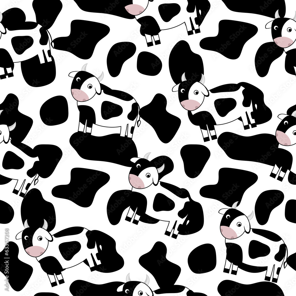 seamless pattern of cows seamless pattern of cows