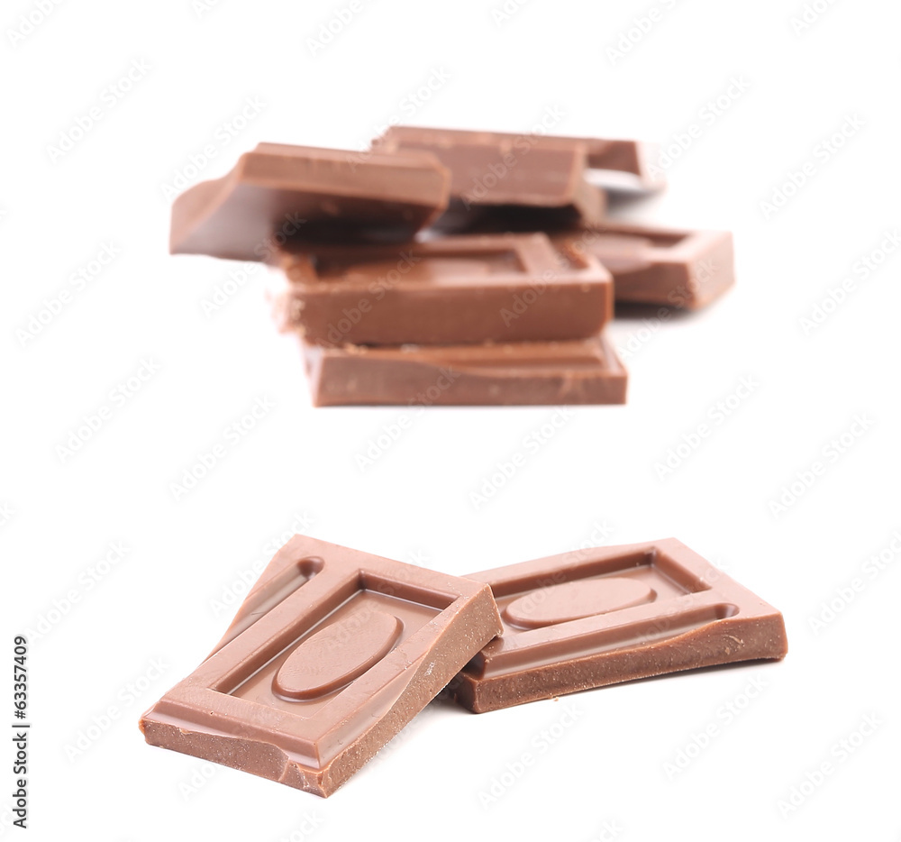 Stack of chocolate bars Stack of chocolate bars
