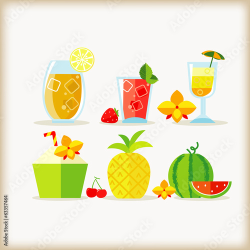 beverage and fruit