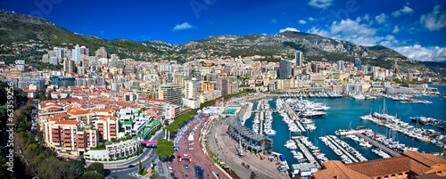 Panoramic view of Monte Carlo in Monaco. © Aleksandar Todorovic