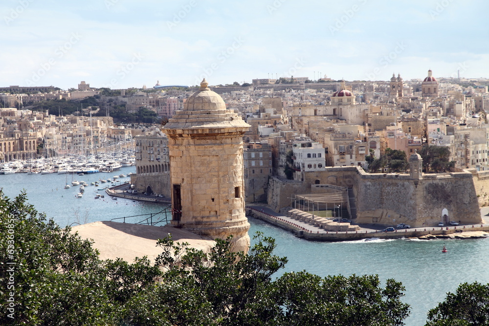 Watch tower of Grand Harbour and Senglea, Valletta, Malta