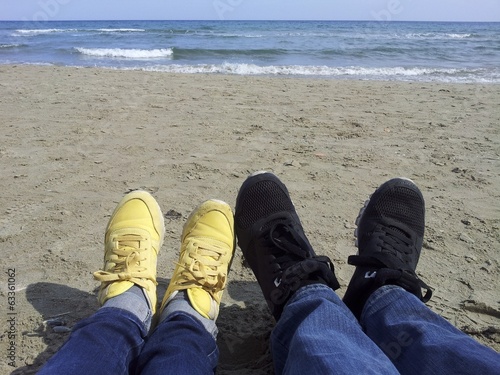 Insieme in spiaggia