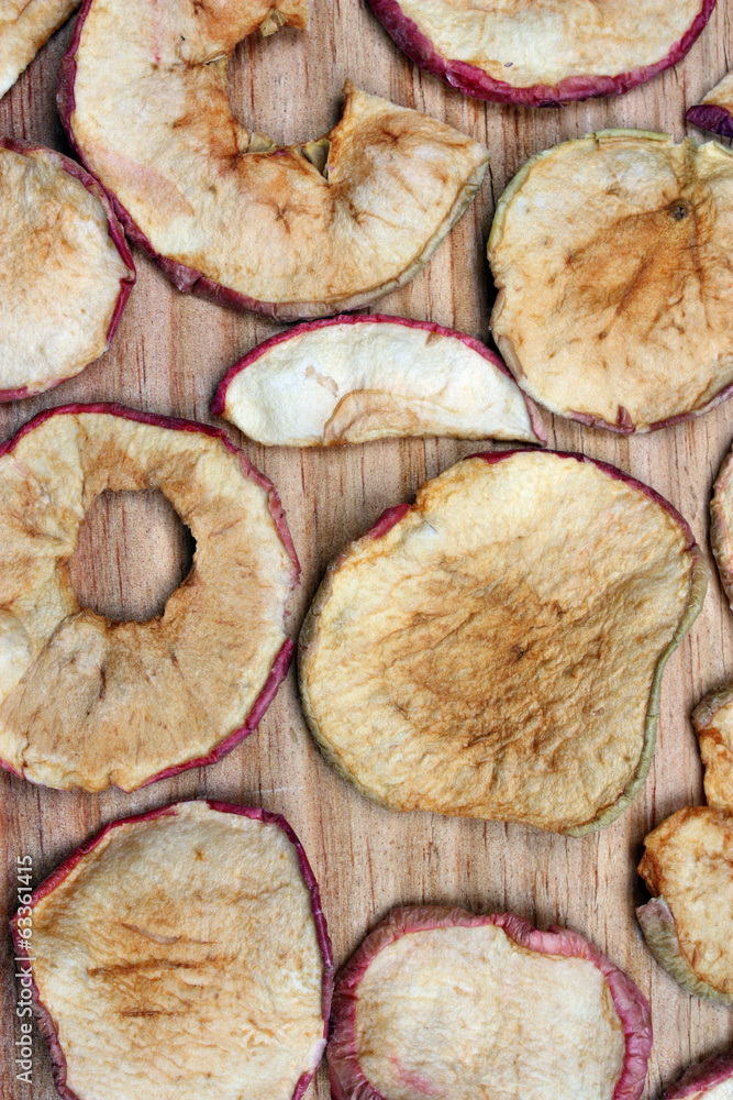 Fototapeta premium Dried apples chips