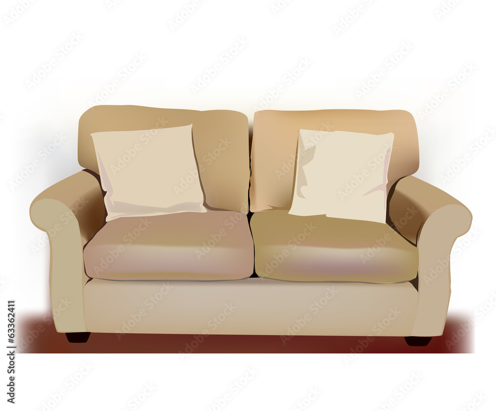 Realistic sofa Realistic sofa