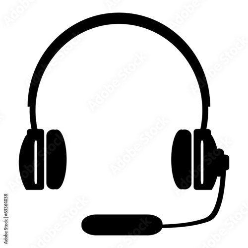 Headphones with a microphone headset