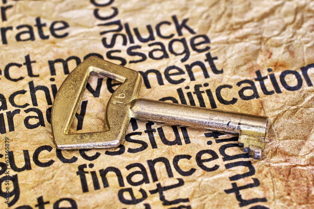 Finance and golden key Finance and golden key