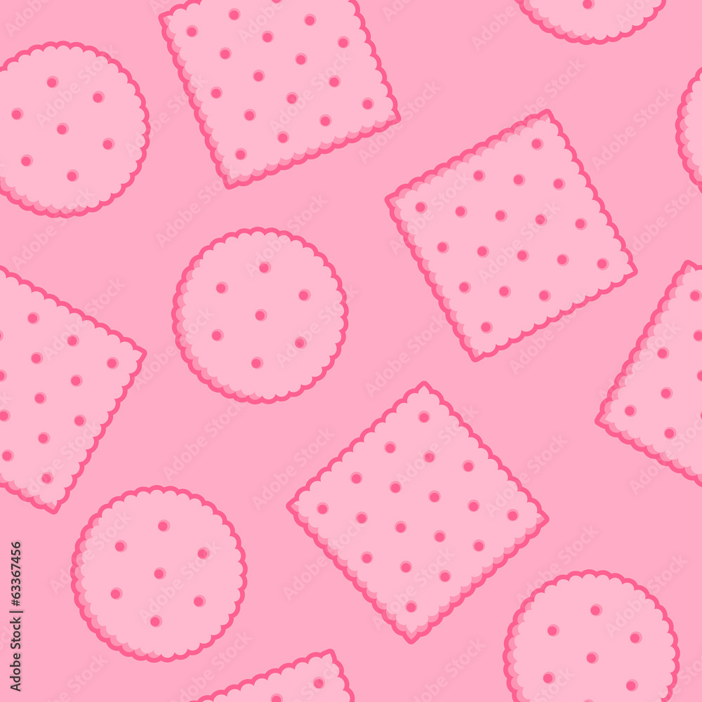 Crispy Crackers seamless texture in pink color. Crispy Crackers seamless texture in pink color.