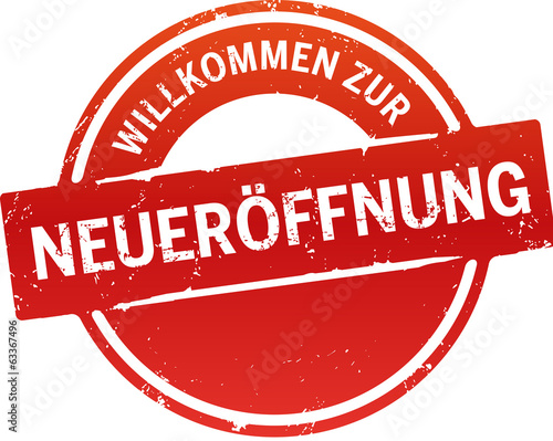 Button Willkommen zur Neueröffnung