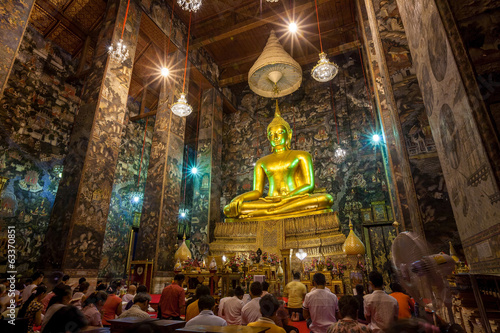 Golden Buddha statue Sutat Temple , Thailand © f11photo