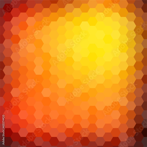 Abstract hexagon mosaic gradient background