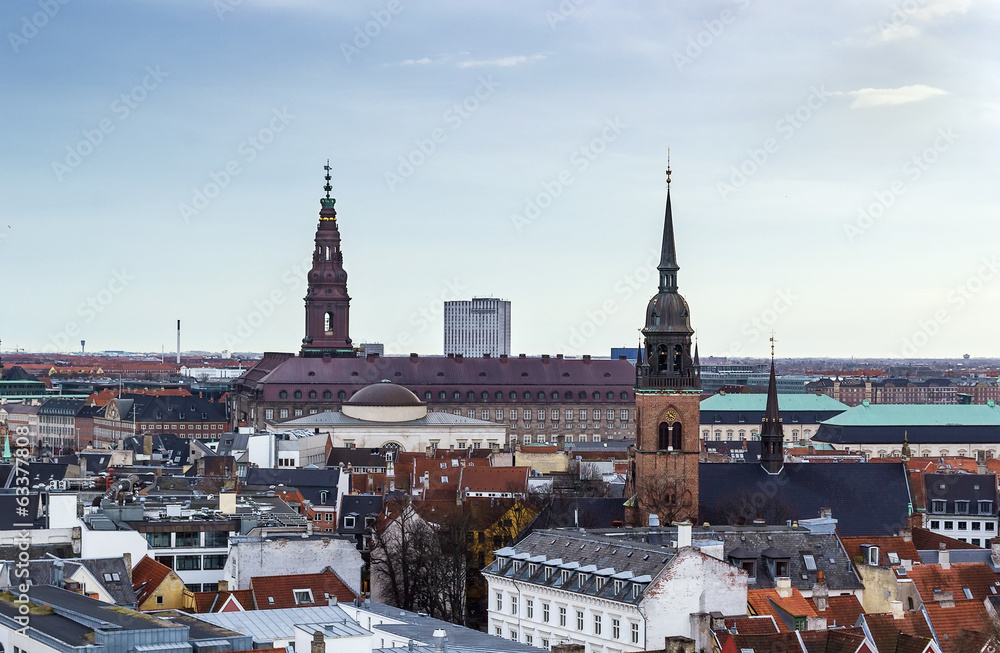 Obraz premium view of the Copenhagen, Denmark
