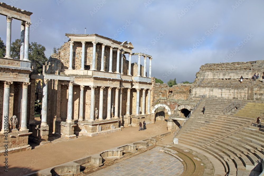Roman theatre, Merida, Badajoz, Extremadura, Spain