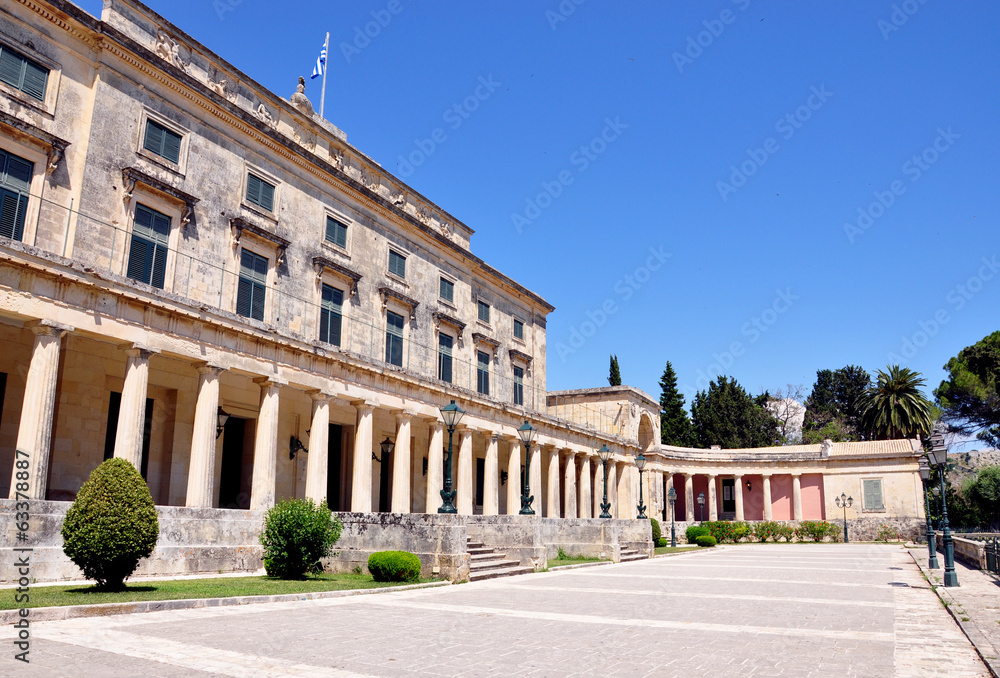 Palace in Corfu Town, Greece, Europe