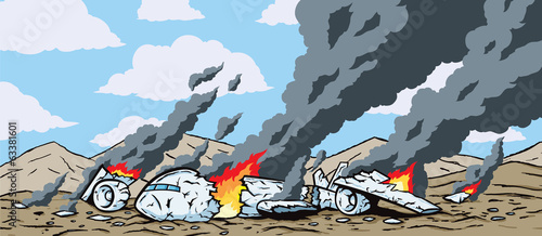 Crashed Airplane.