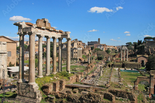 Ancient Forum in Rome Italy.