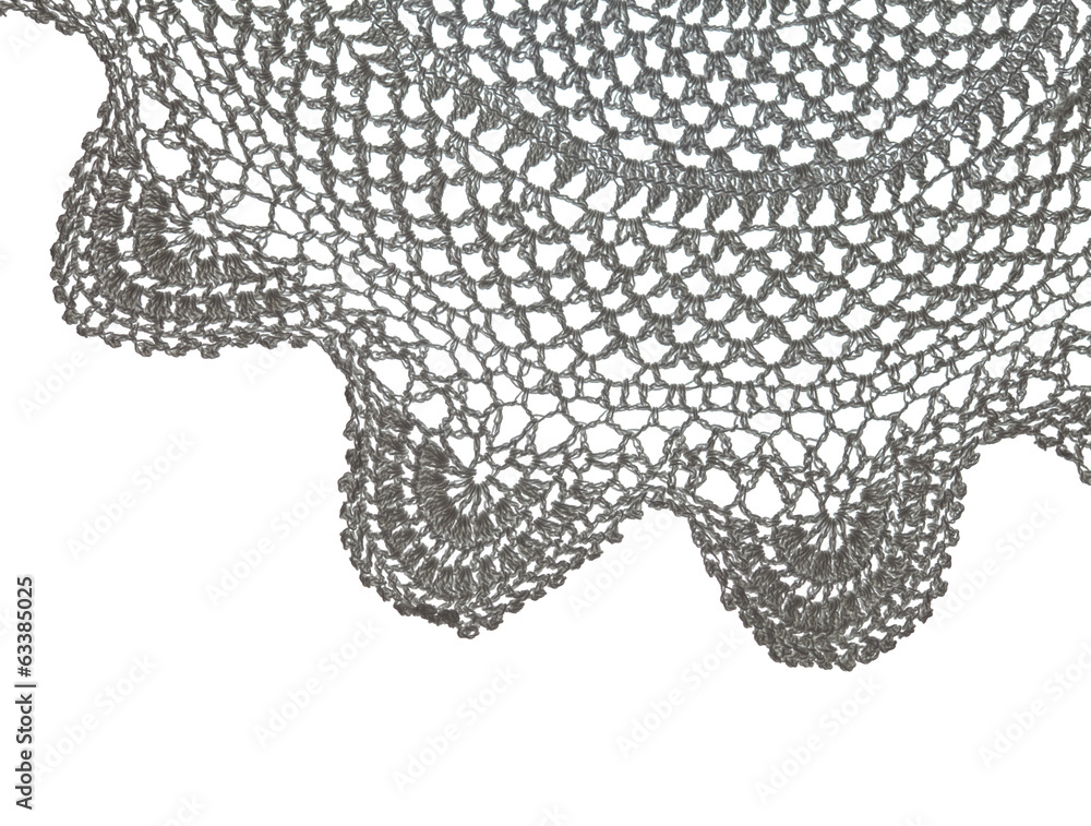 Obraz premium crochet doily isolated on white