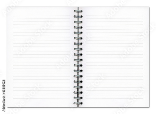 Blank planner book