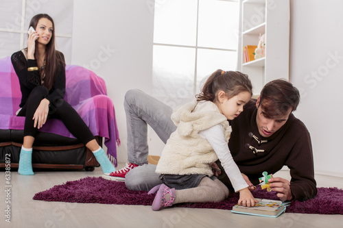 Family in the room