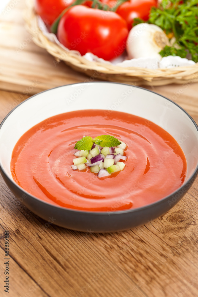 Gazpacho. Cold Tomato Soup Gazpacho. Cold Tomato Soup