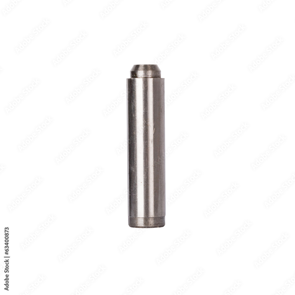metal component on white background metal component on white background